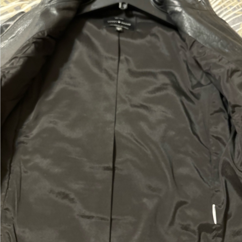 Lucky brand black leather jacket new - Picture 3 of 6
